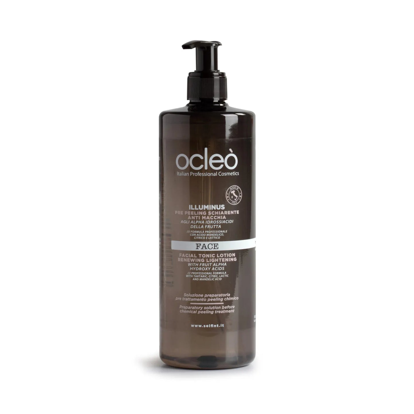 OCLEÒ - Pre Peeling Schiarente Anti Macchia agli Alpha Idrossiacidi della Frutta