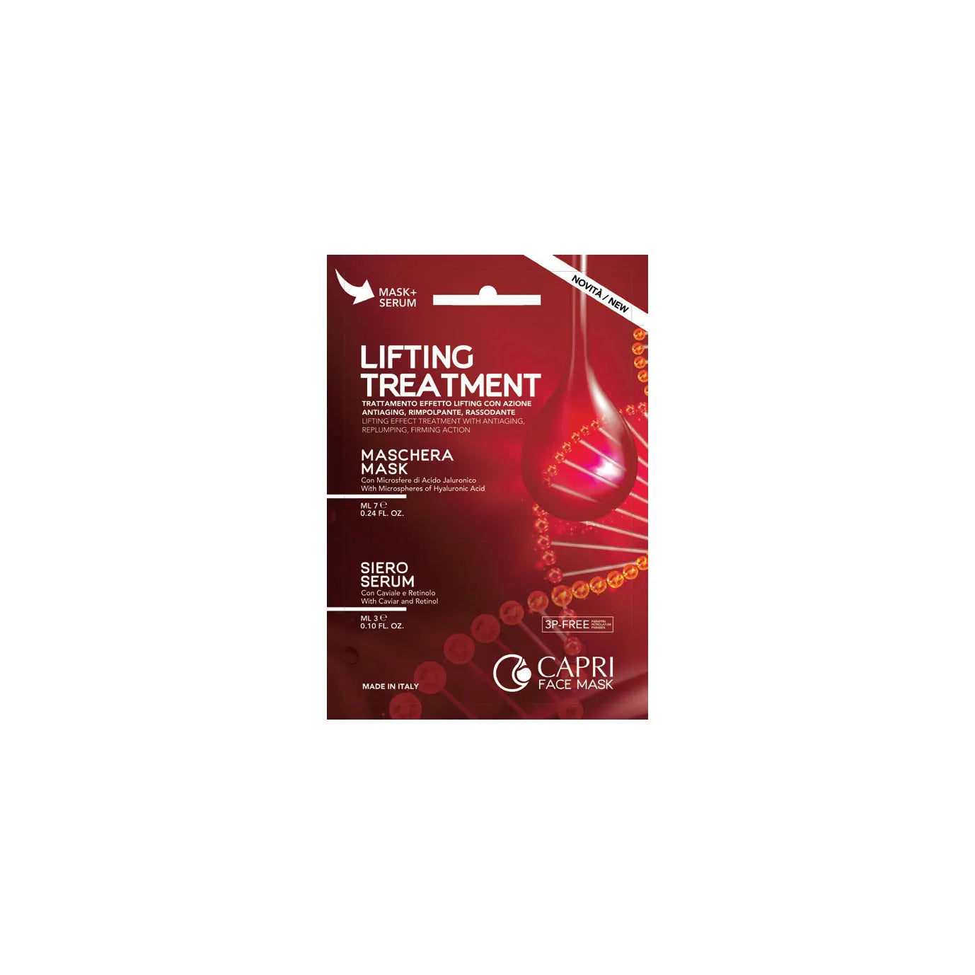 CAPRI BEAUTY LINE - PACK BUSTINE BICOMPONENTI MASCHERA + SIERO