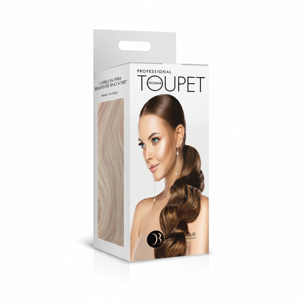 DI BIASE HAIR - Toupet Chiara ondulato 60 cm | 1B Nero