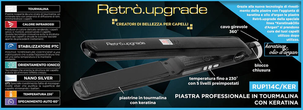 RETRÒ PROFESSIONAL - Piastra RUP-114C/KER