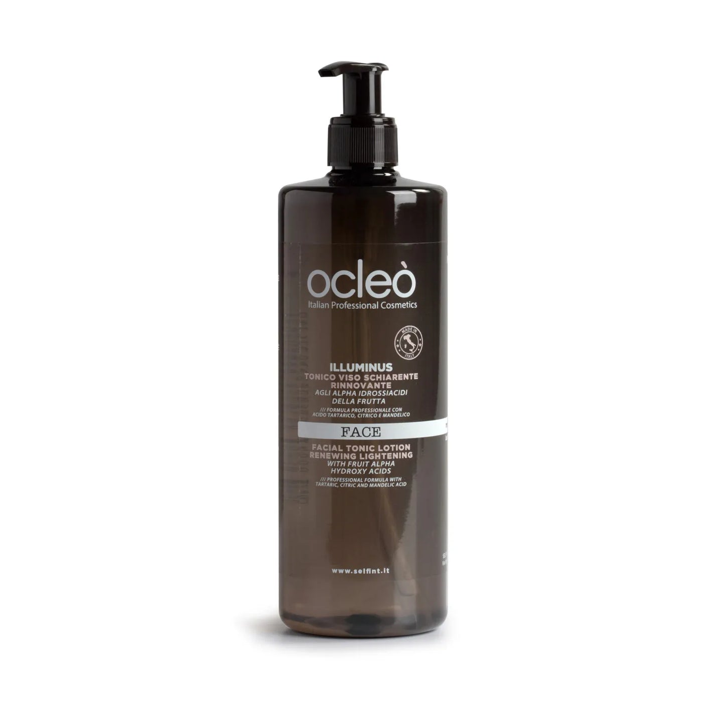 OCLEÒ - Tonico Viso Schiarente Rinnovante agli Alpha Idrossiacidi della Frutta