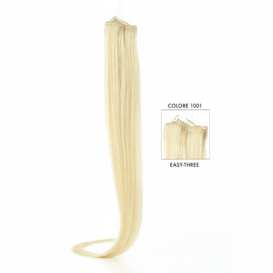 DI BIASE HAIR - Extension Clip 1 pezzo - 22 gr | 1001 Biondo Platino