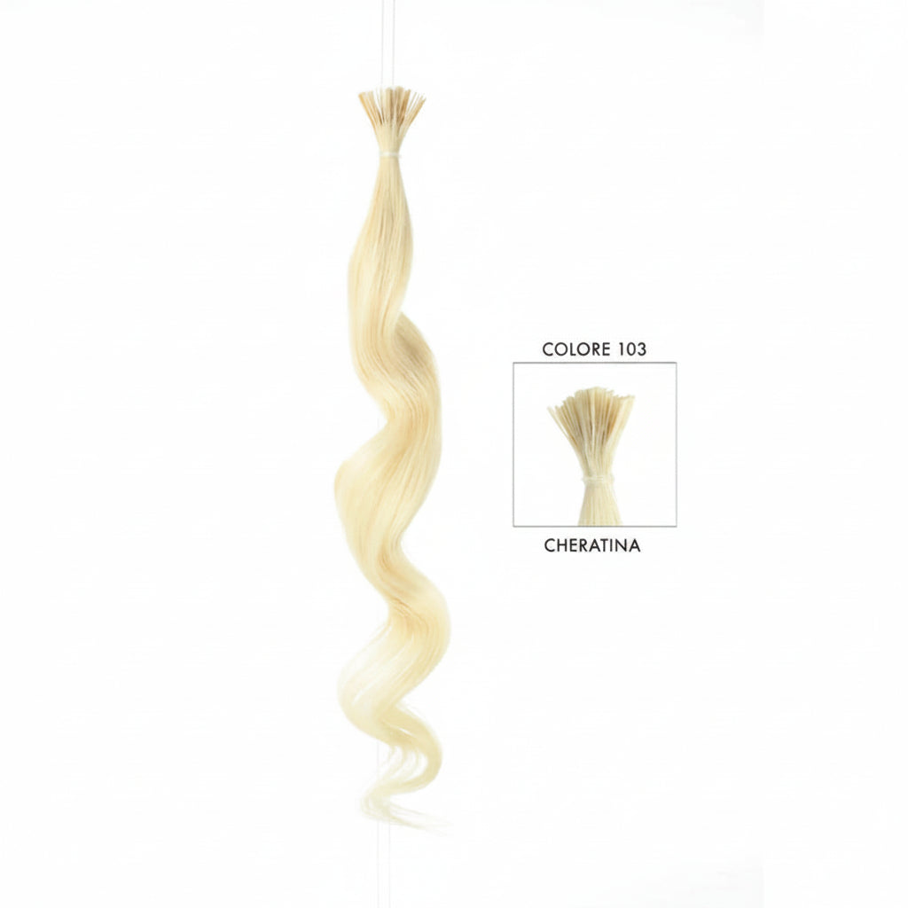 DI BIASE HAIR - Cheratina Naturale Ondulato | 103 Biondo Ultra Chiarissimo Dorato Platino