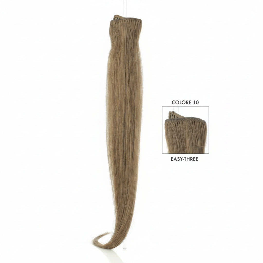 DI BIASE HAIR - Extension Clip 1 pezzo - 22 gr | 10 Biondo Scuro Cenere