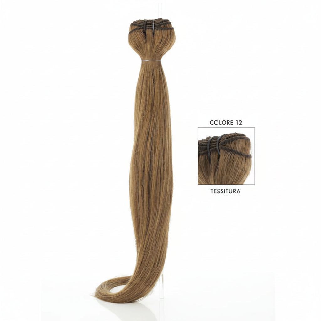 DI BIASE HAIR - Tessitura liscia 100 gr | 12 Biondo Dorato Rame