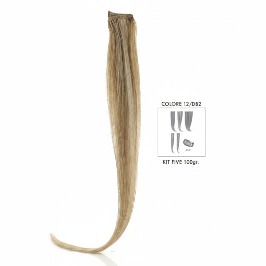 DI BIASE HAIR - Extension Clip 5 pezzi - 100 gr | 12/DB2