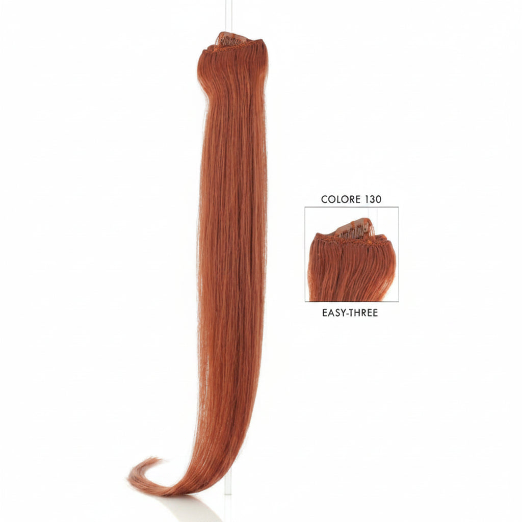 DI BIASE HAIR - Extension Clip 1 pezzo - 22 gr | 130 Rosso Dorato Chiaro