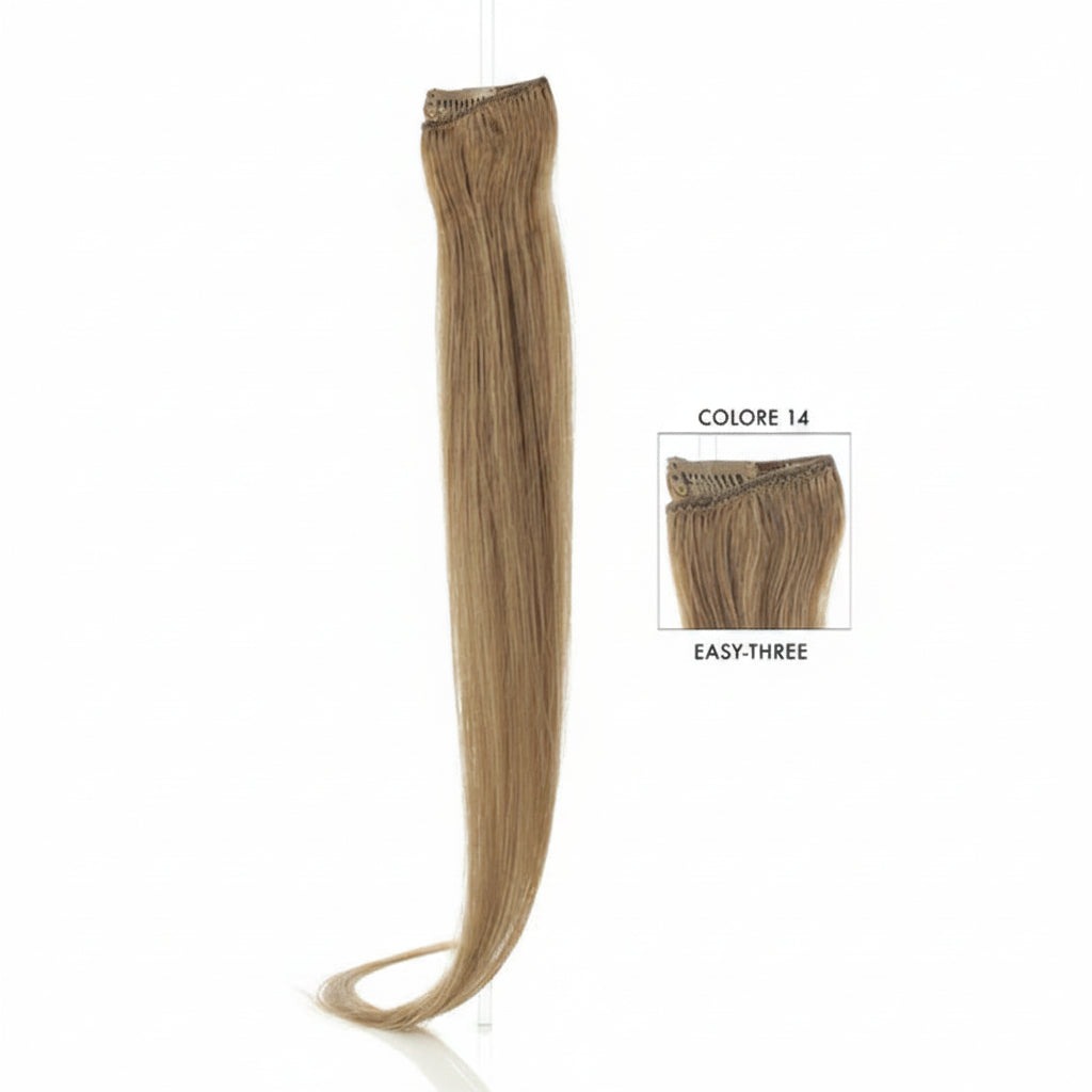 DI BIASE HAIR - Extension Clip 1 pezzo - 22 gr | 14 Biondo Chiaro Dorato Rame