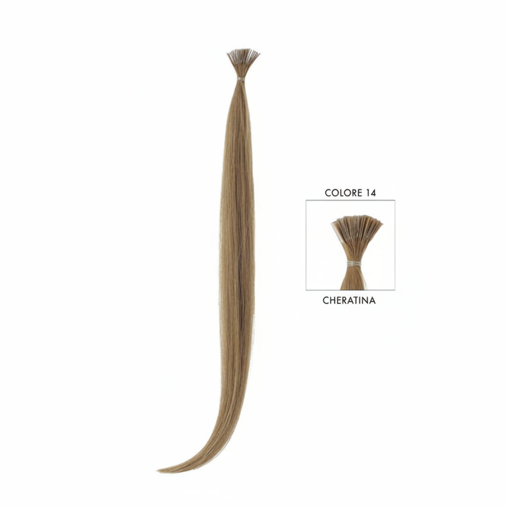 DI BIASE HAIR - Cheratina Naturale Liscio | 14 Biondo Chiaro Dorato Naturale