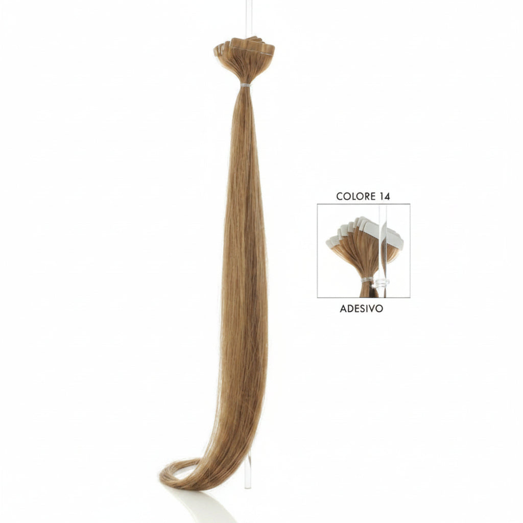 DI BIASE HAIR - Adesivo Liscio 2.5 gr | 14 Biondo Chiaro Dorato Rame