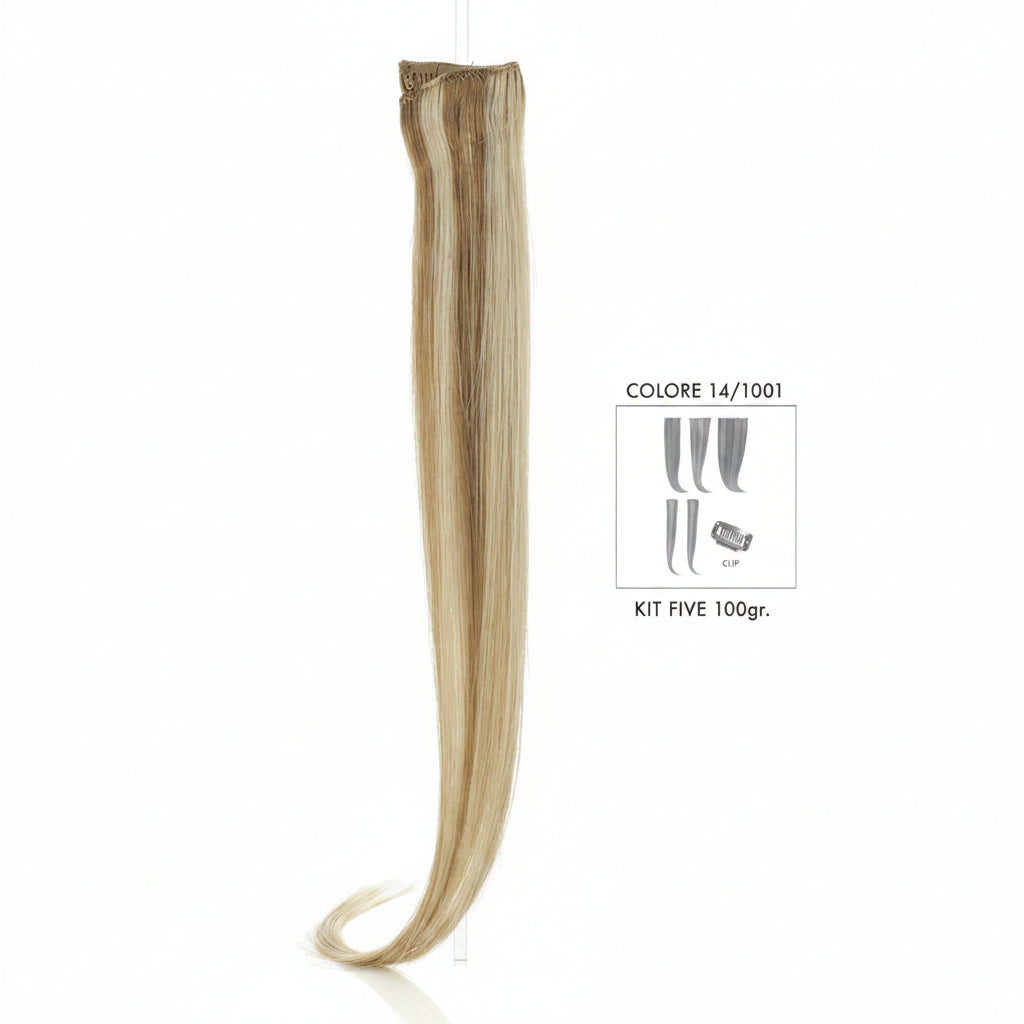 DI BIASE HAIR - Extension Clip 5 pezzi - 100 gr | 14/1001