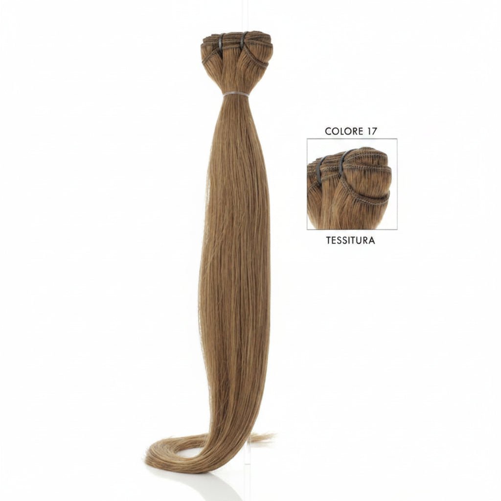 DI BIASE HAIR - Tessitura liscia 100 gr | 17 Biondo Dorato Rame Intenso
