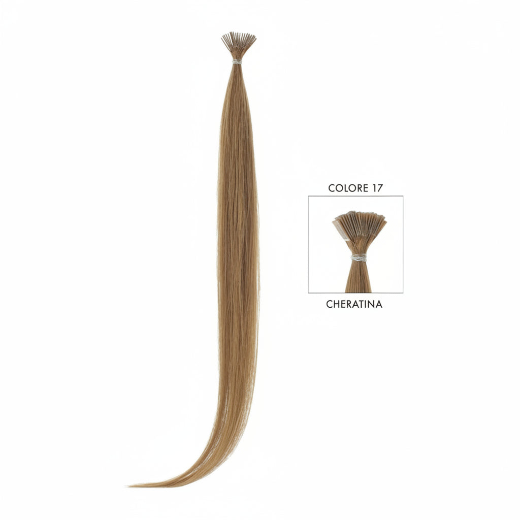 DI BIASE HAIR - Cheratina Naturale Liscio | 17 Biondo Dorato Rame Intenso