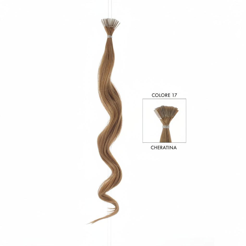 DI BIASE HAIR - Cheratina naturale 1gr ondulato | 17 Biondo Dorato Rame Intenso