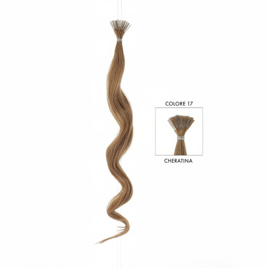 DI BIASE HAIR - Cheratina naturale 1gr ondulato | 17 Biondo Dorato Rame Intenso