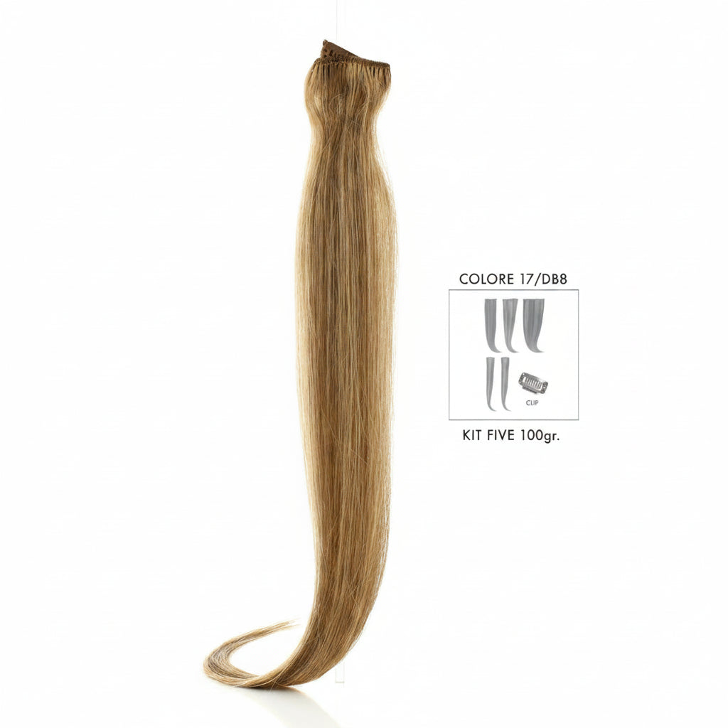 DI BIASE HAIR - Extension Clip 5 pezzi - 100 gr | 17/DB6