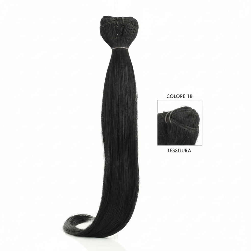 DI BIASE HAIR - Tessitura liscia 100 gr | 1B Nero