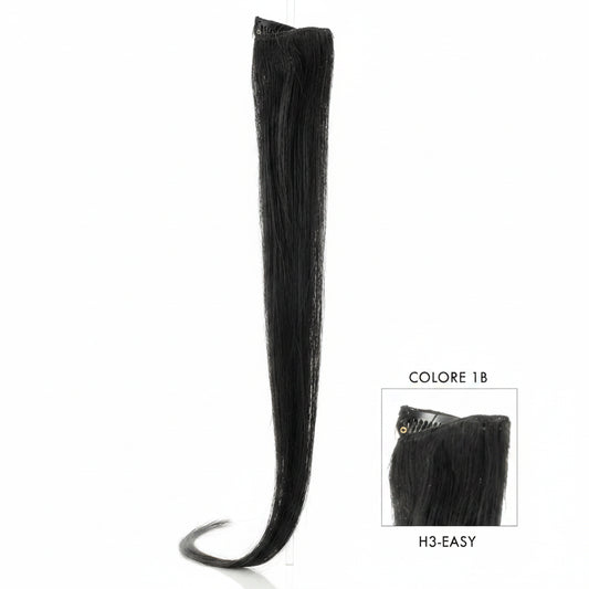 DI BIASE HAIR - Extension Clip 3 pezzi - 60 gr | 1B Nero