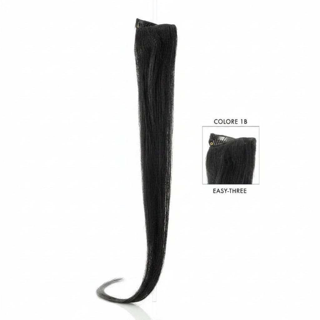 DI BIASE HAIR - Extension Clip 1 pezzo - 22 gr | 1B Nero
