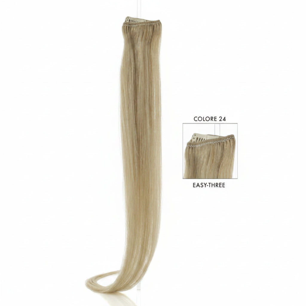 DI BIASE HAIR - Extension Clip 1 pezzo - 22 gr | 24 Biondo Cenere