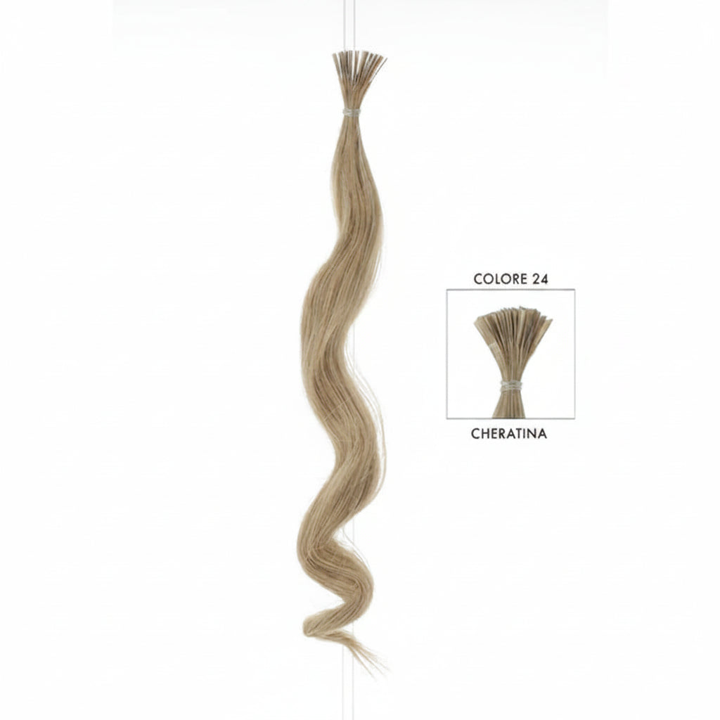 DI BIASE HAIR - Cheratina Naturale Ondulato | 24 Biondo Cenere