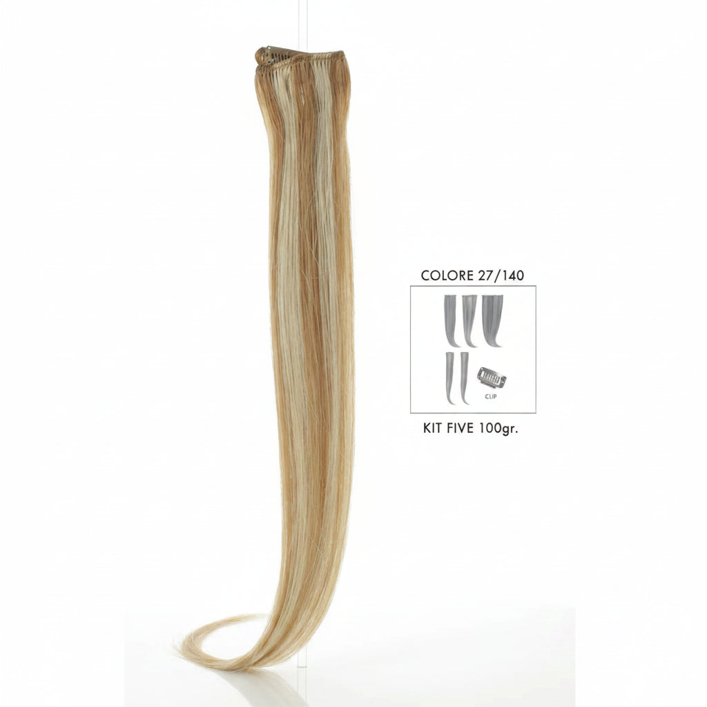 DI BIASE HAIR - Extension Clip 5 pezzi - 100 gr | 27/140