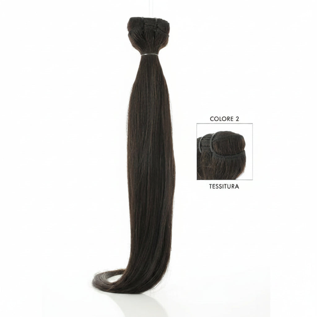 DI BIASE HAIR - Tessitura liscia 100 gr | 2 Castano Scuro