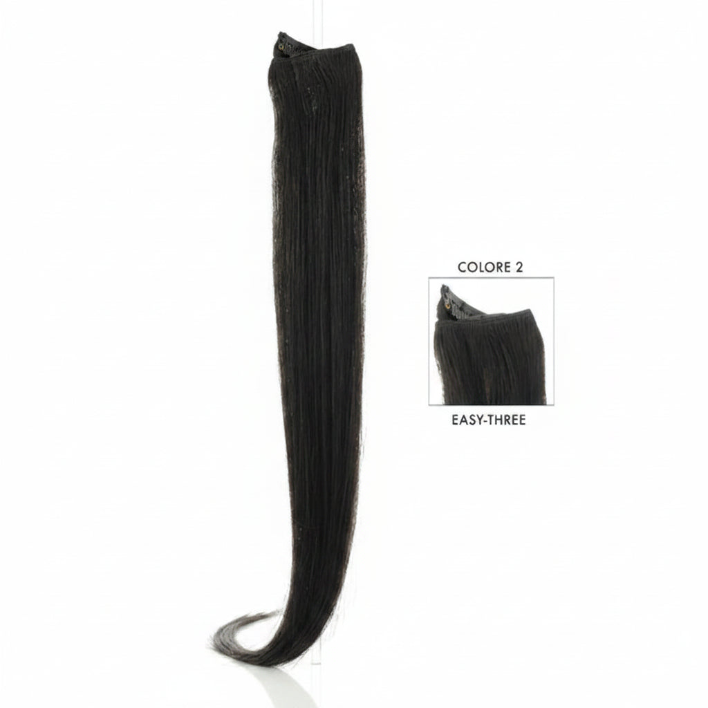 DI BIASE HAIR - Extension Clip 1 pezzo - 22 gr | 2 Castano Scuro