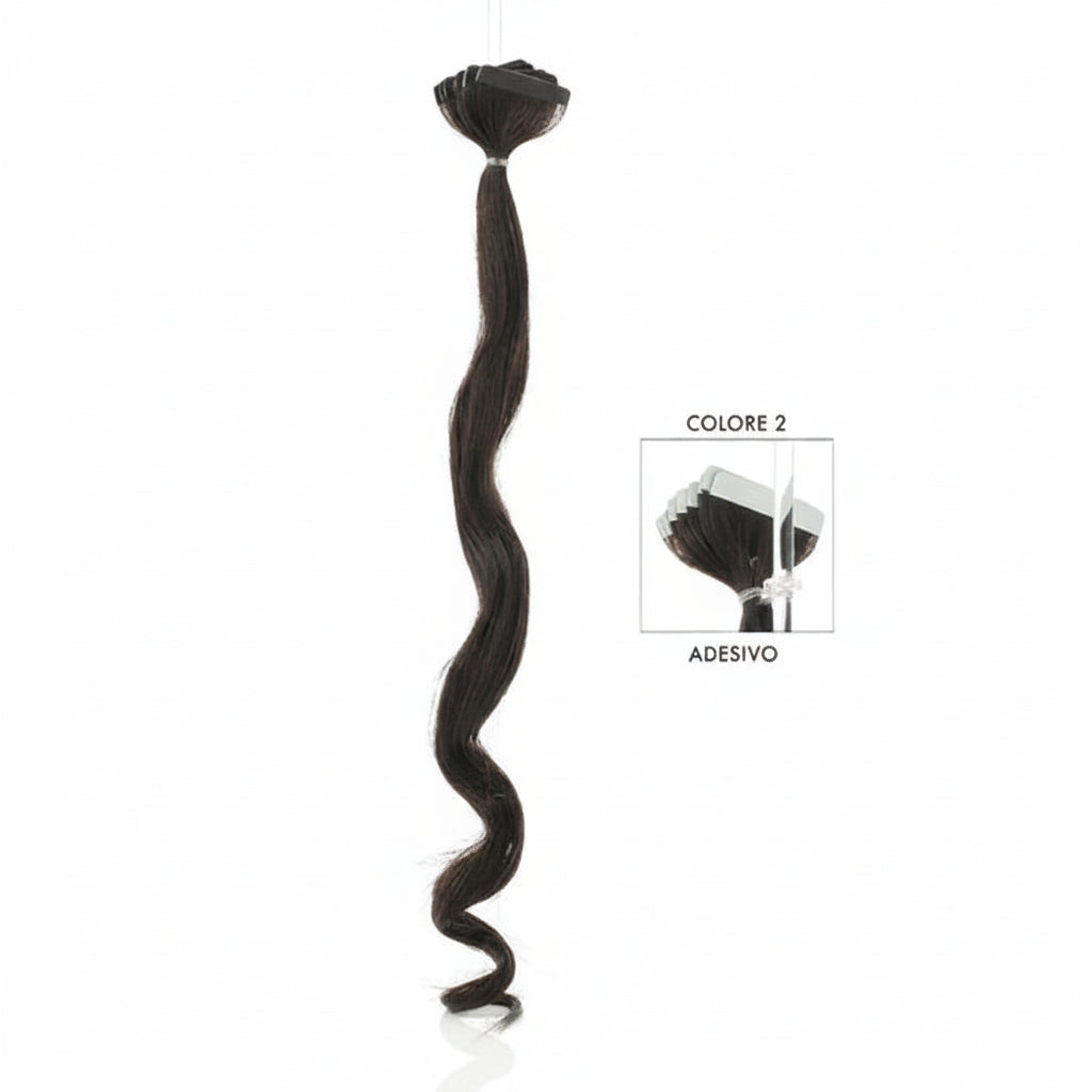 DI BIASE HAIR - Adesivo Ondulato 2.5 gr | 2 Castano Scuro