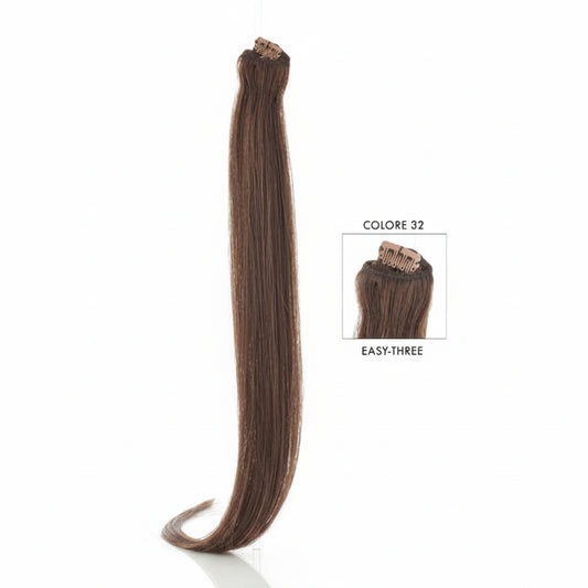 DI BIASE HAIR - Extension Clip 1 pezzo - 22 gr | 32 Castano Mogano
