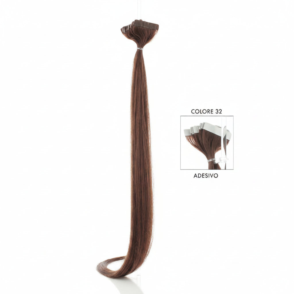 DI BIASE HAIR - Adesivo Liscio 2.5 gr | 32 Castano Mogano