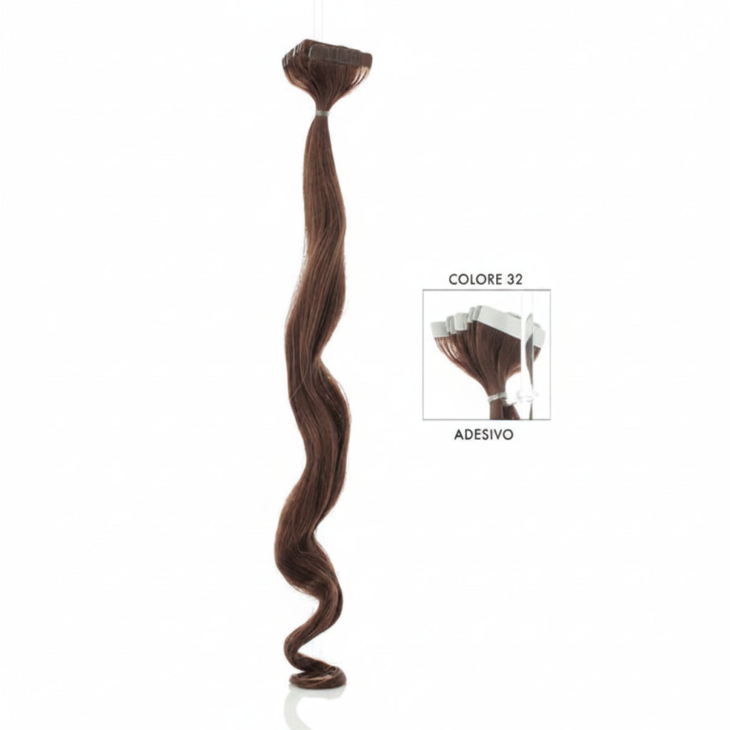DI BIASE HAIR - Adesivo Ondulato 2.5 gr | 32 Castano Mogano