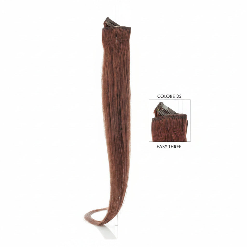 DI BIASE HAIR - Extension Clip 1 pezzo - 22 gr | 35 Rosso Intenso