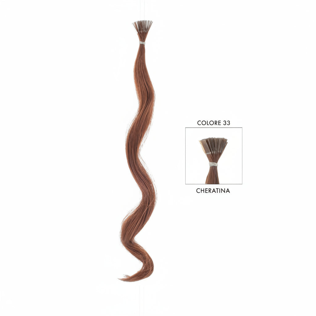 DI BIASE HAIR - Cheratina naturale 1gr ondulato | 33 Castano Mogano Chiaro