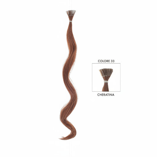 DI BIASE HAIR - Cheratina naturale 1gr ondulato | 33 Castano Mogano Chiaro