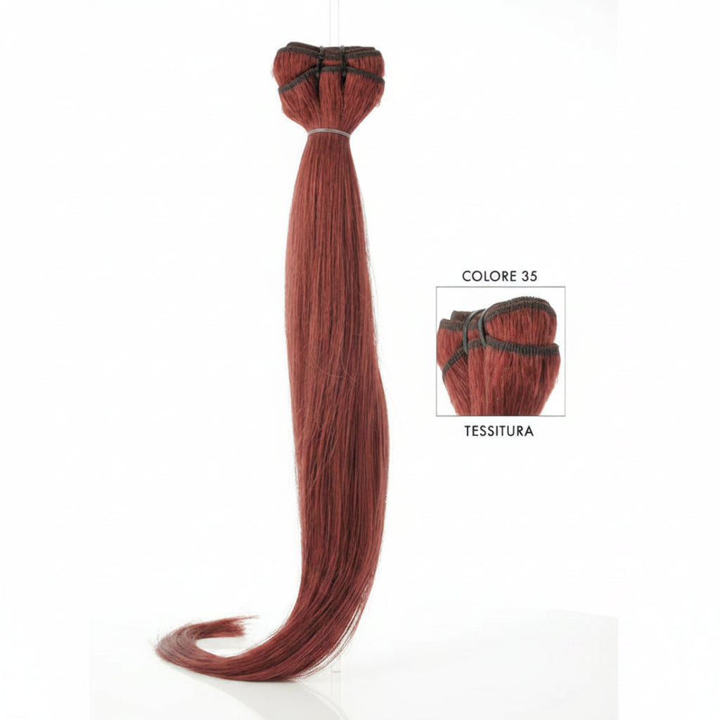 DI BIASE HAIR - Tessitura liscia 100 gr | 35 Rosso Intenso