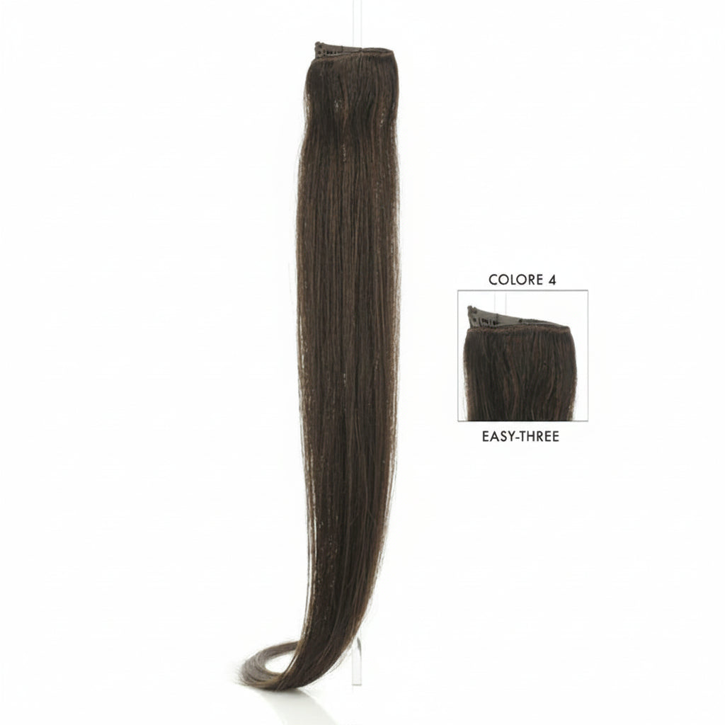 DI BIASE HAIR - Extension Clip 1 pezzo - 22 gr | 4 Castano