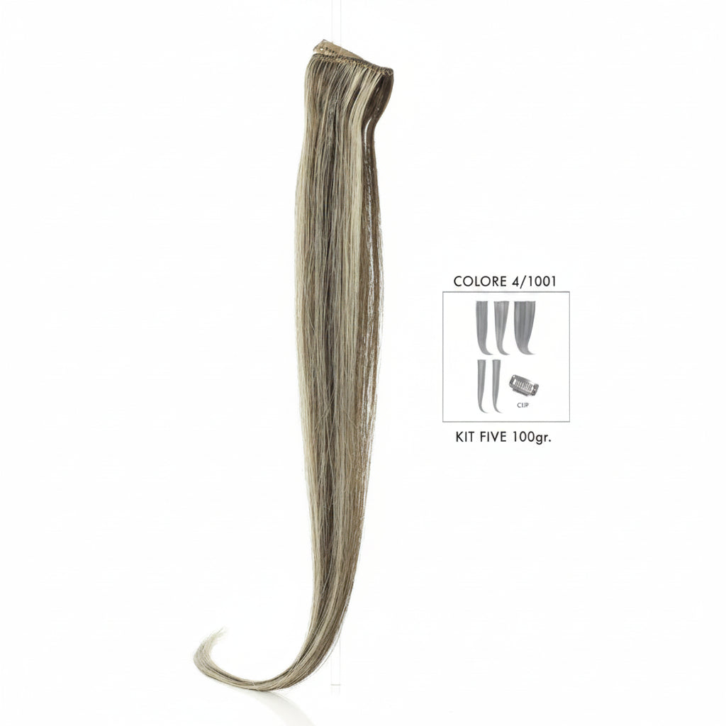 DI BIASE HAIR - Extension Clip 5 pezzi - 100 gr | 4/1001