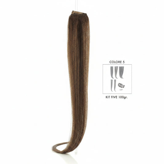 DI BIASE HAIR - Extension Clip 5 pezzi - 100 gr | 5 Biondo Chiaro
