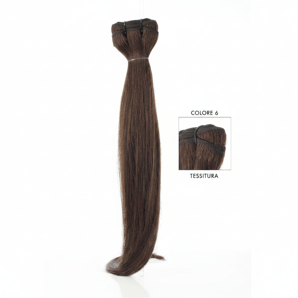 DI BIASE HAIR - Tessitura liscia 100 gr | 6 Castano Chiaro