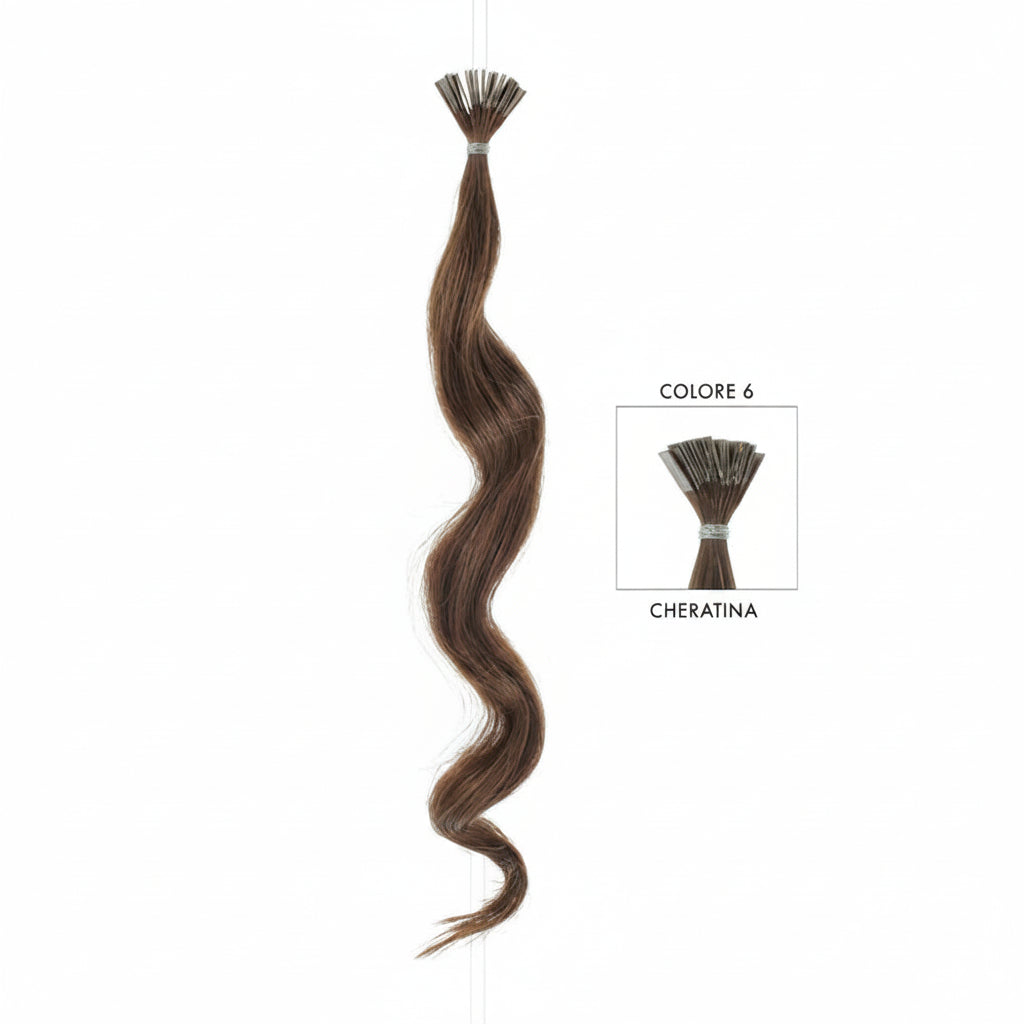 DI BIASE HAIR - Cheratina Naturale Ondulato | 6 Castano Chiaro