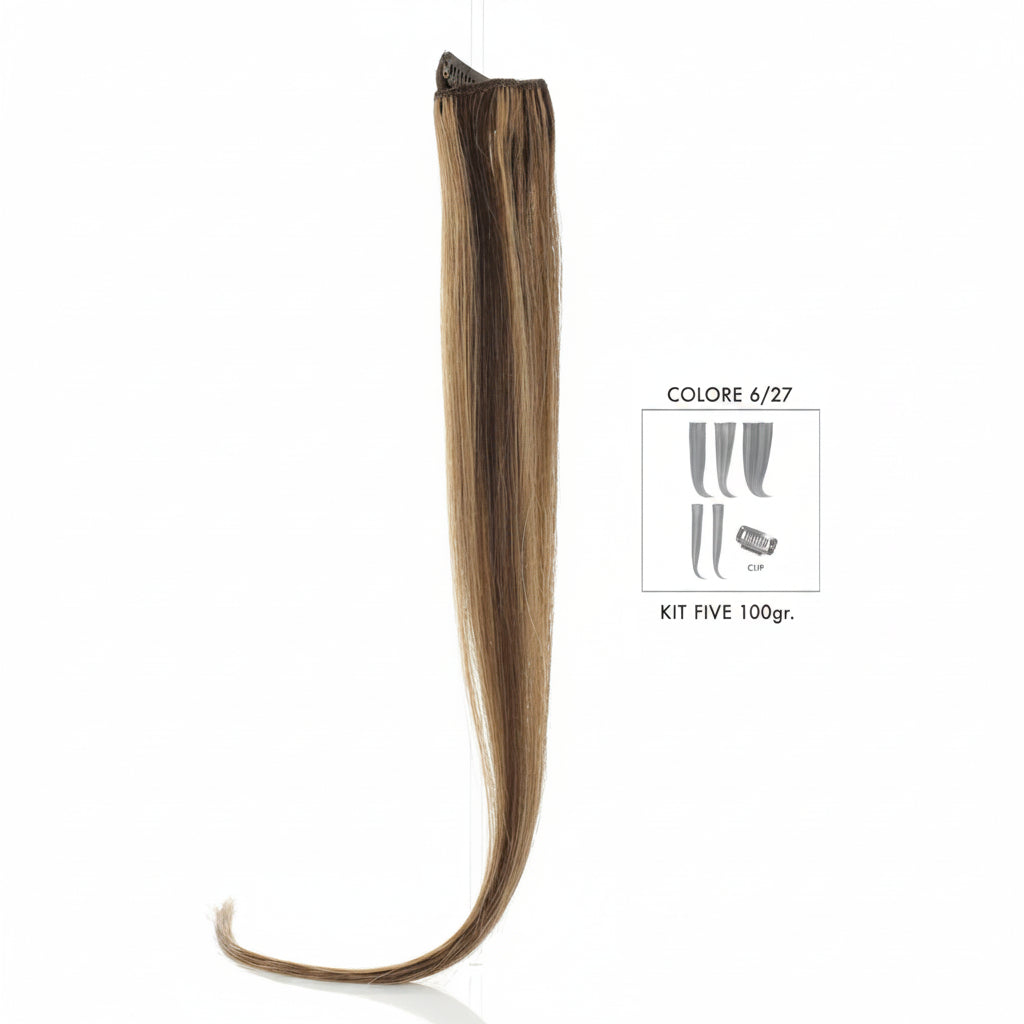 DI BIASE HAIR - Extension Clip 5 pezzi - 100 gr | 6/27