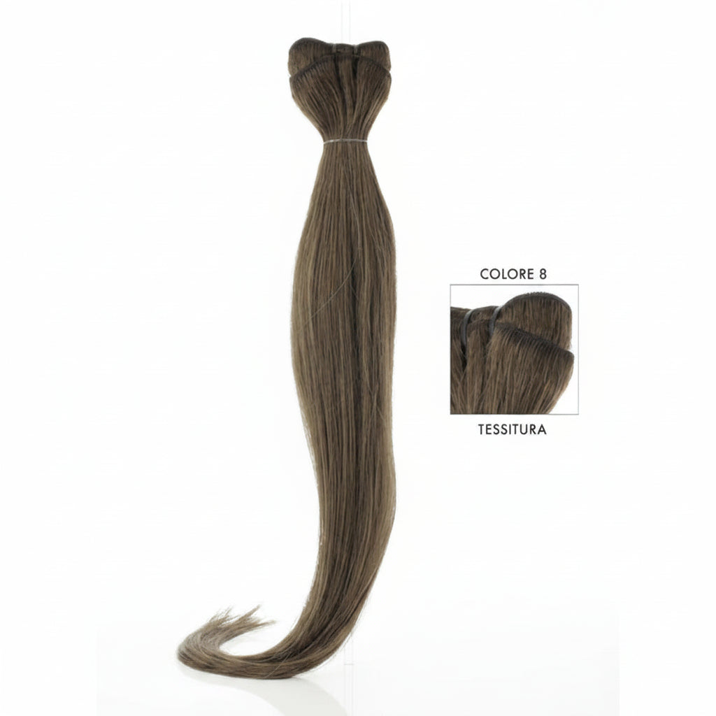 DI BIASE HAIR - Tessitura liscia 100 gr | 8 Biondo Scuro Naturale