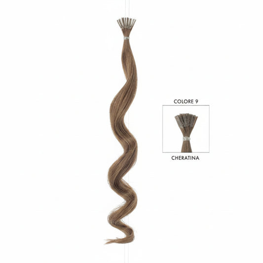 DI BIASE HAIR - Cheratina Naturale Ondulato | 9 Biondo Scuro Naturale Dorato