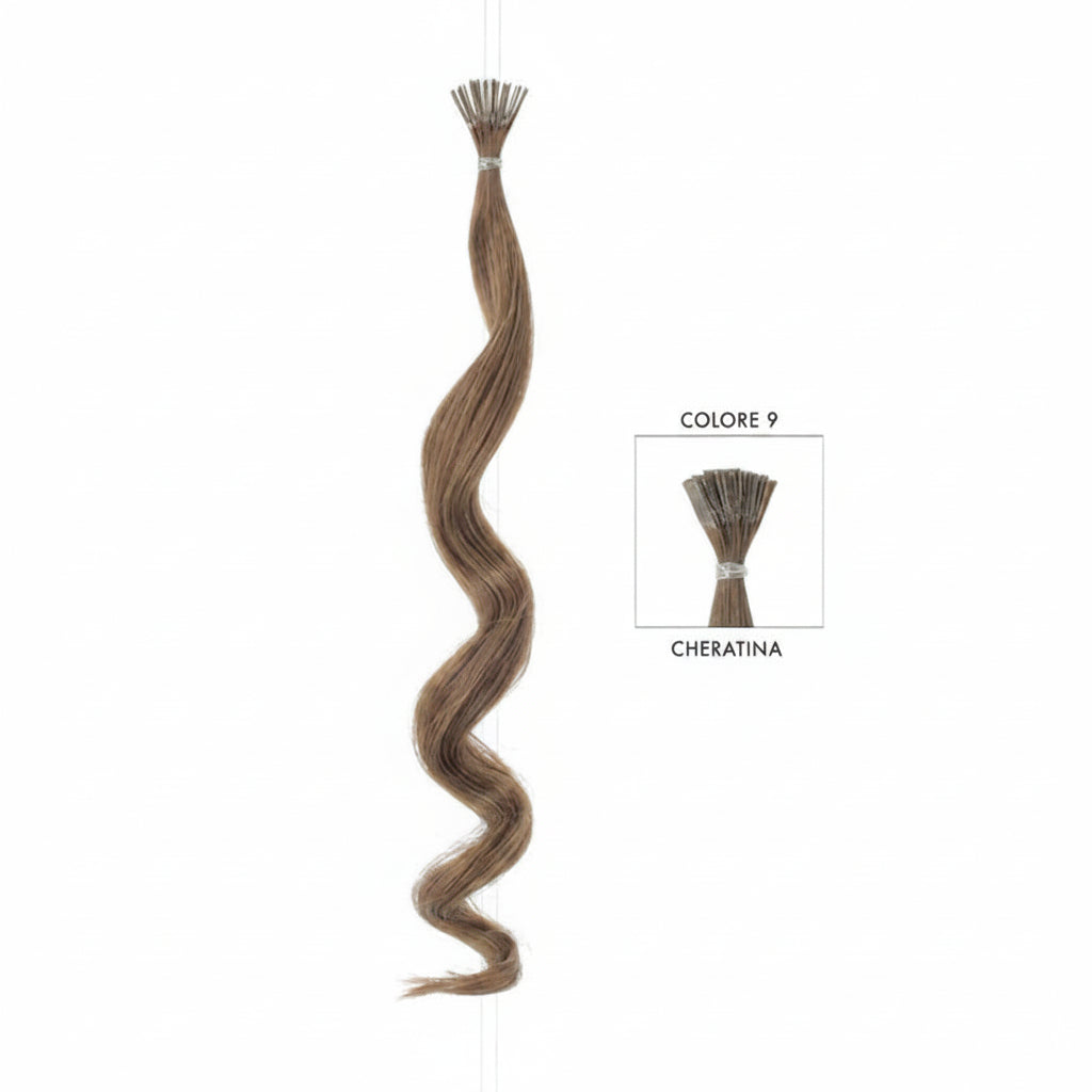 DI BIASE HAIR - Cheratina naturale 1gr ondulato | 9 Biondo Scuro Naturale Dorato