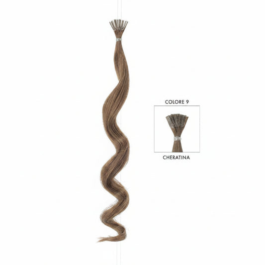 DI BIASE HAIR - Cheratina naturale 1gr ondulato | 9 Biondo Scuro Naturale Dorato