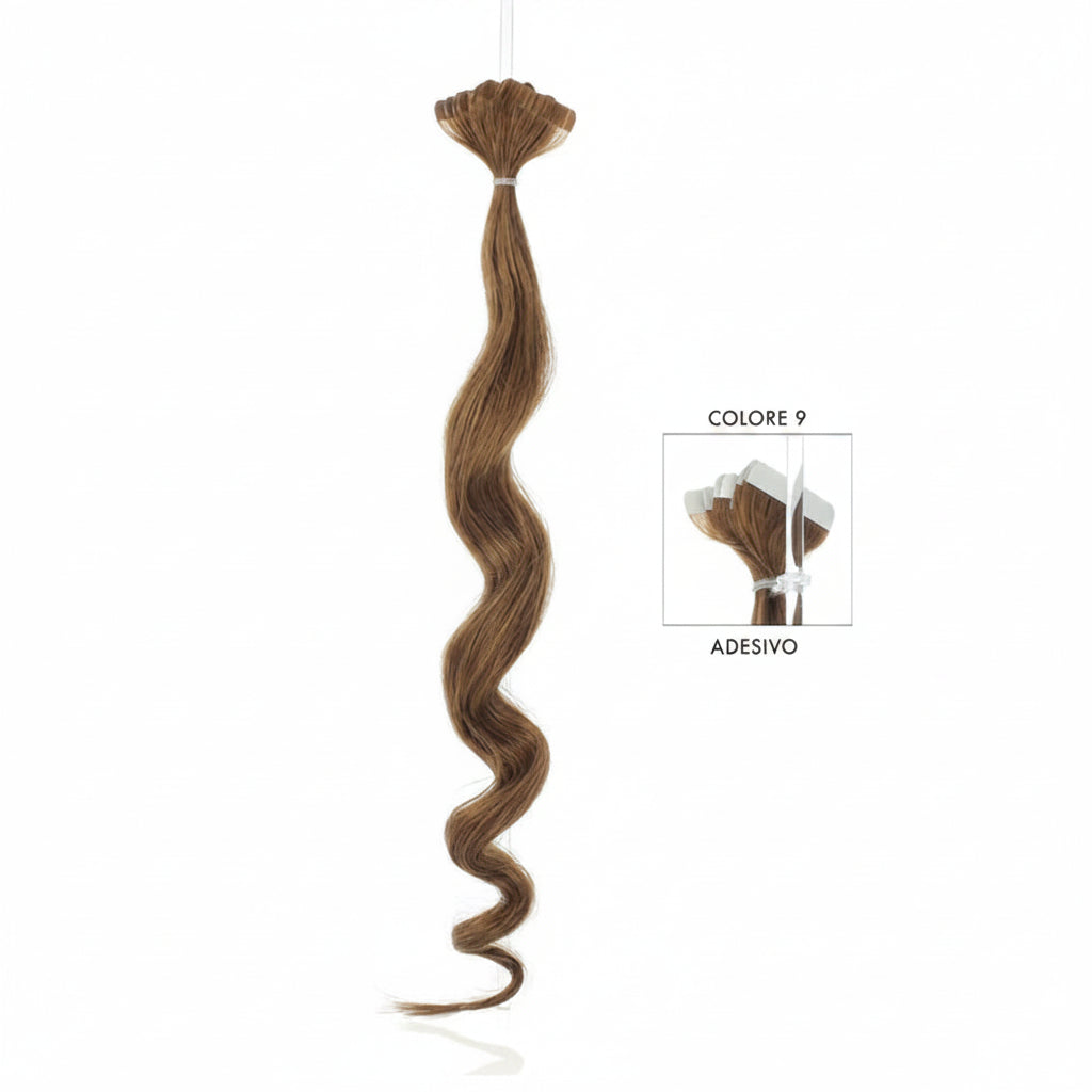 DI BIASE HAIR - Adesivo Ondulato 2.5 gr | 9 Biondo Scuro Naturale Dorato