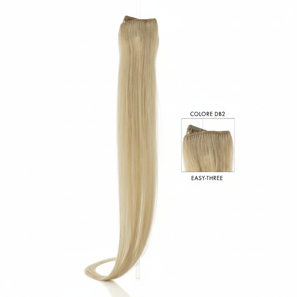 DI BIASE HAIR - Extension Clip 1 pezzo - 22 gr | DB2 Biondo Dorato Chiaro