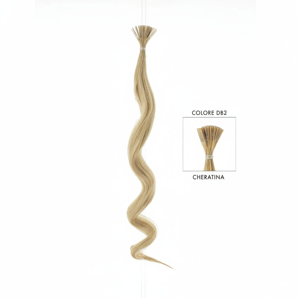 DI BIASE HAIR - Cheratina Naturale Ondulato | DB2 Biondo Dorato Chiaro