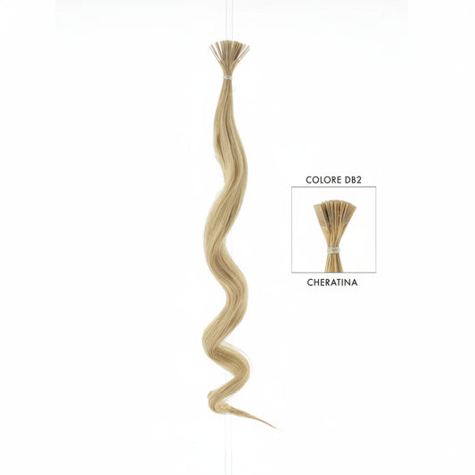DI BIASE HAIR - Cheratina Naturale Ondulato | DB2 Biondo Dorato Chiaro